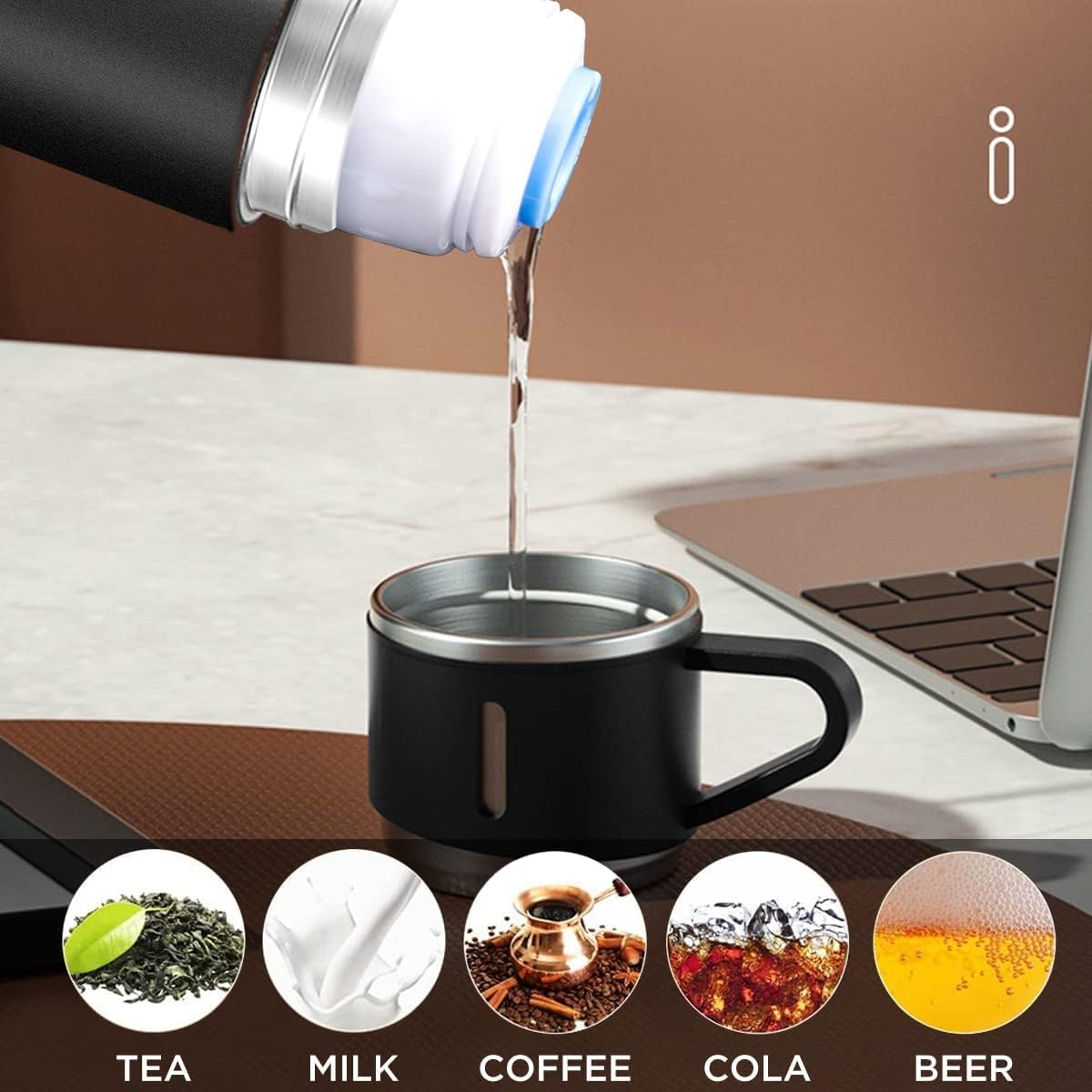 Personalized Double Wall Vacuum Insulated Stainless Steel Bottle 500ml