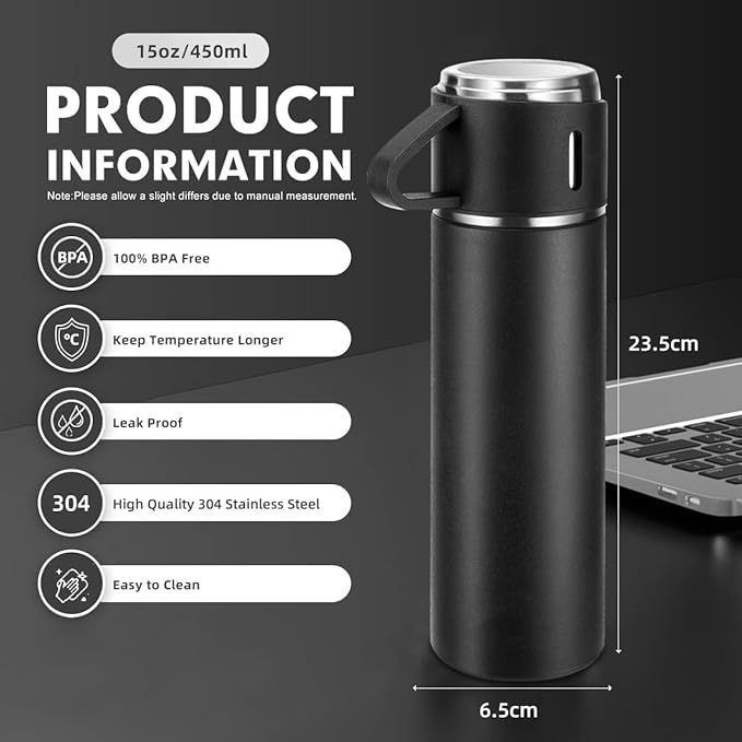 Personalized Double Wall Vacuum Insulated Stainless Steel Bottle 500ml