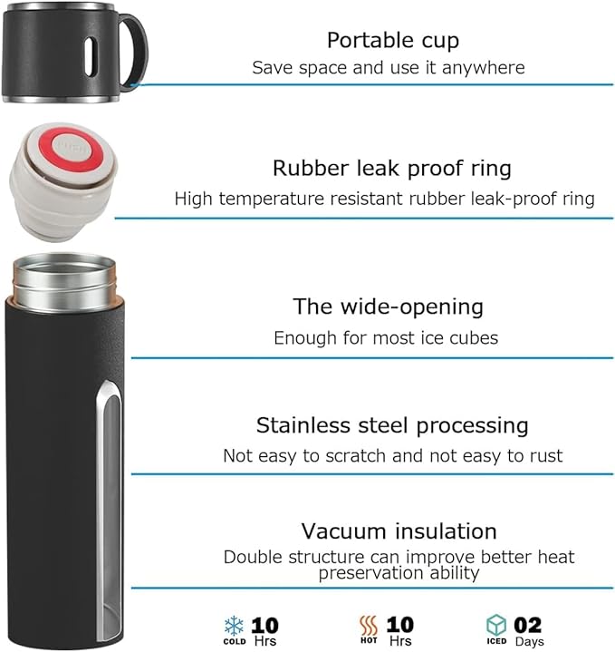 Personalized Double Wall Vacuum Insulated Stainless Steel Bottle 500ml