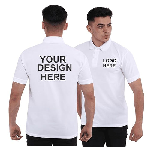 Men's Customizable Regular Fit Polo T-Shirt with Photo